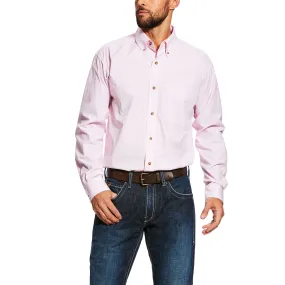 Men's Ariat Pink Pink Stripe Long Sleeve Shirt