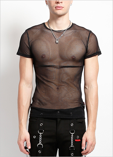 MENS FISHNET SS - BLACK