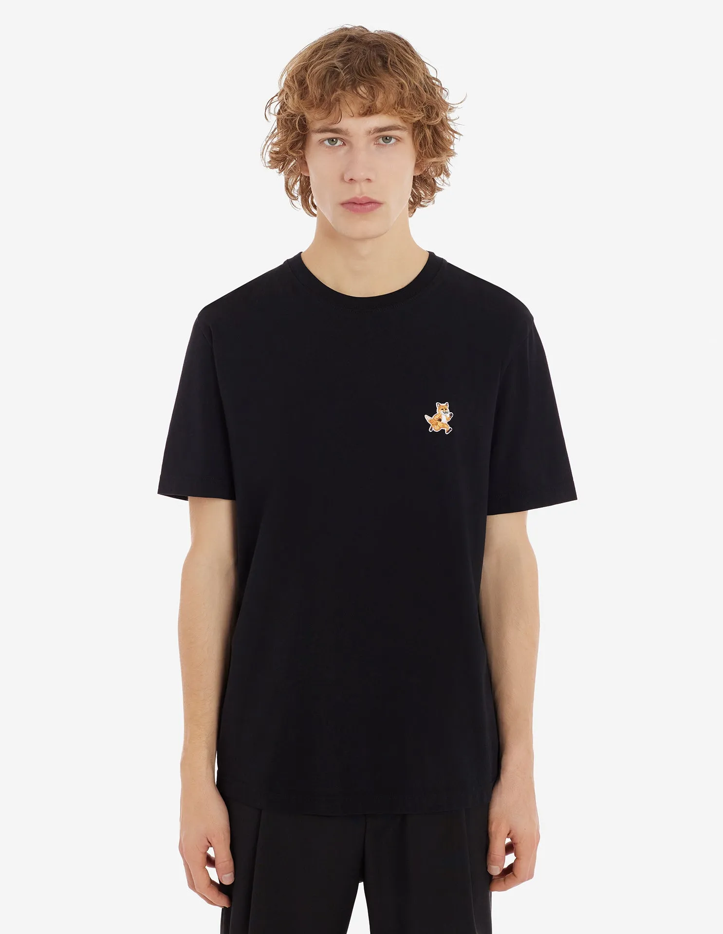 Men's Speedy Fox Patch Comfort Tee-shirt Black