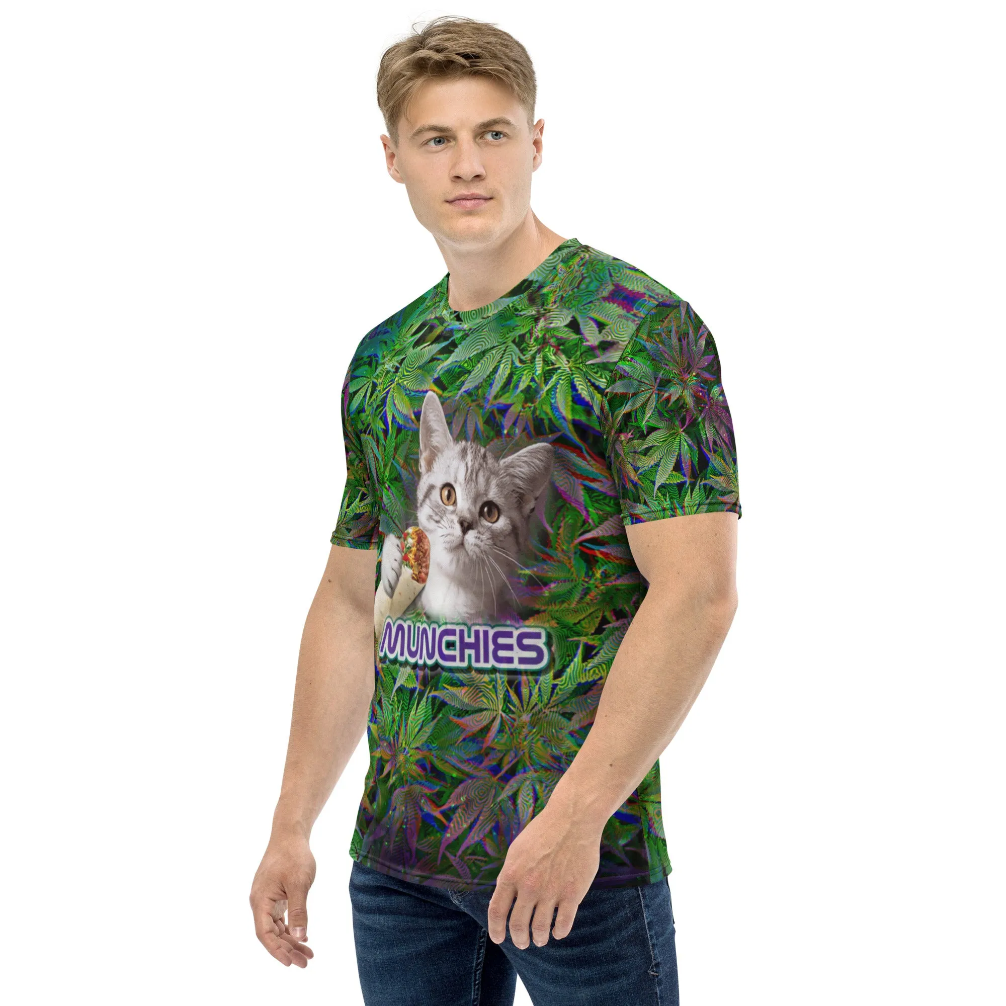 Munchies Cat All Over Print T-Shirt