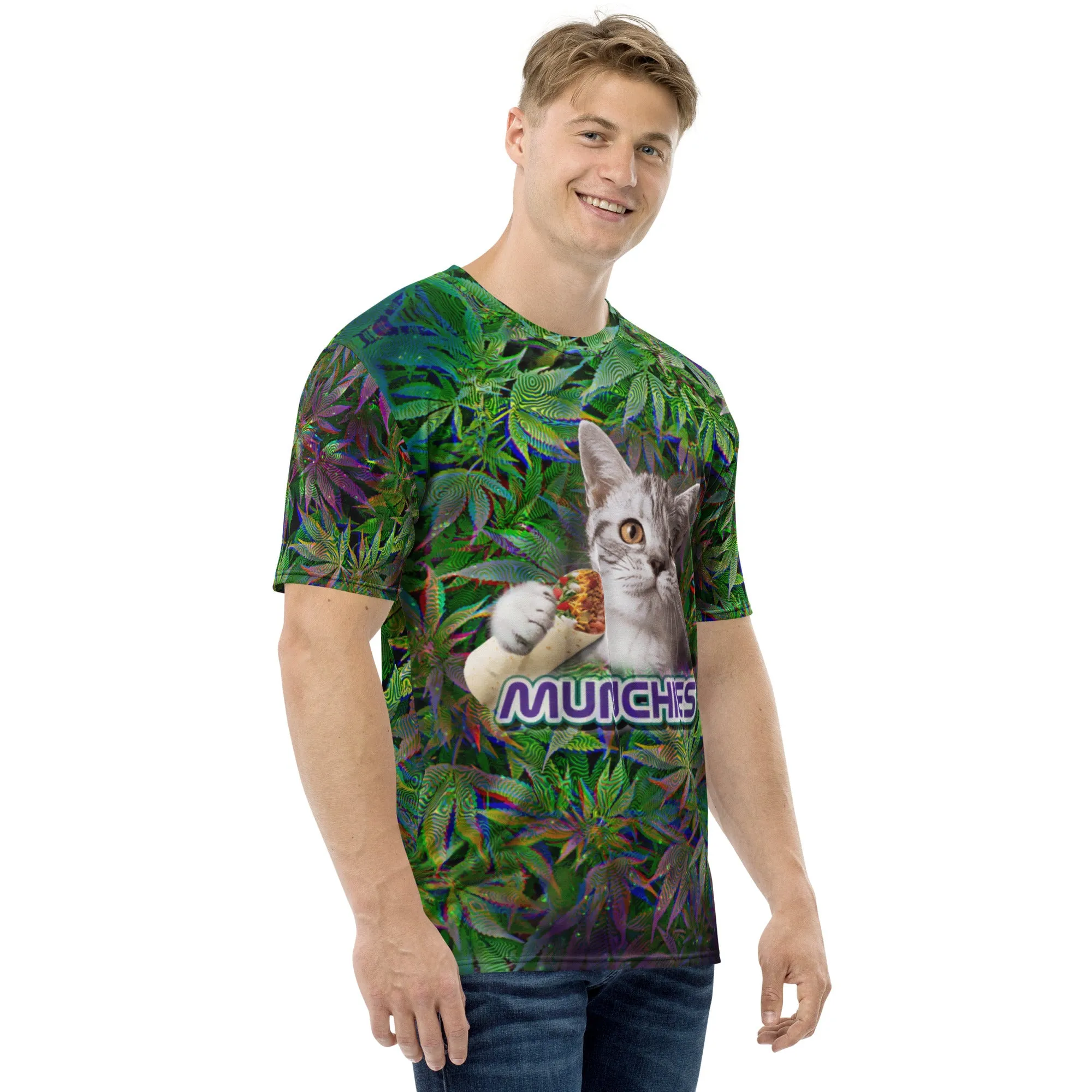 Munchies Cat All Over Print T-Shirt