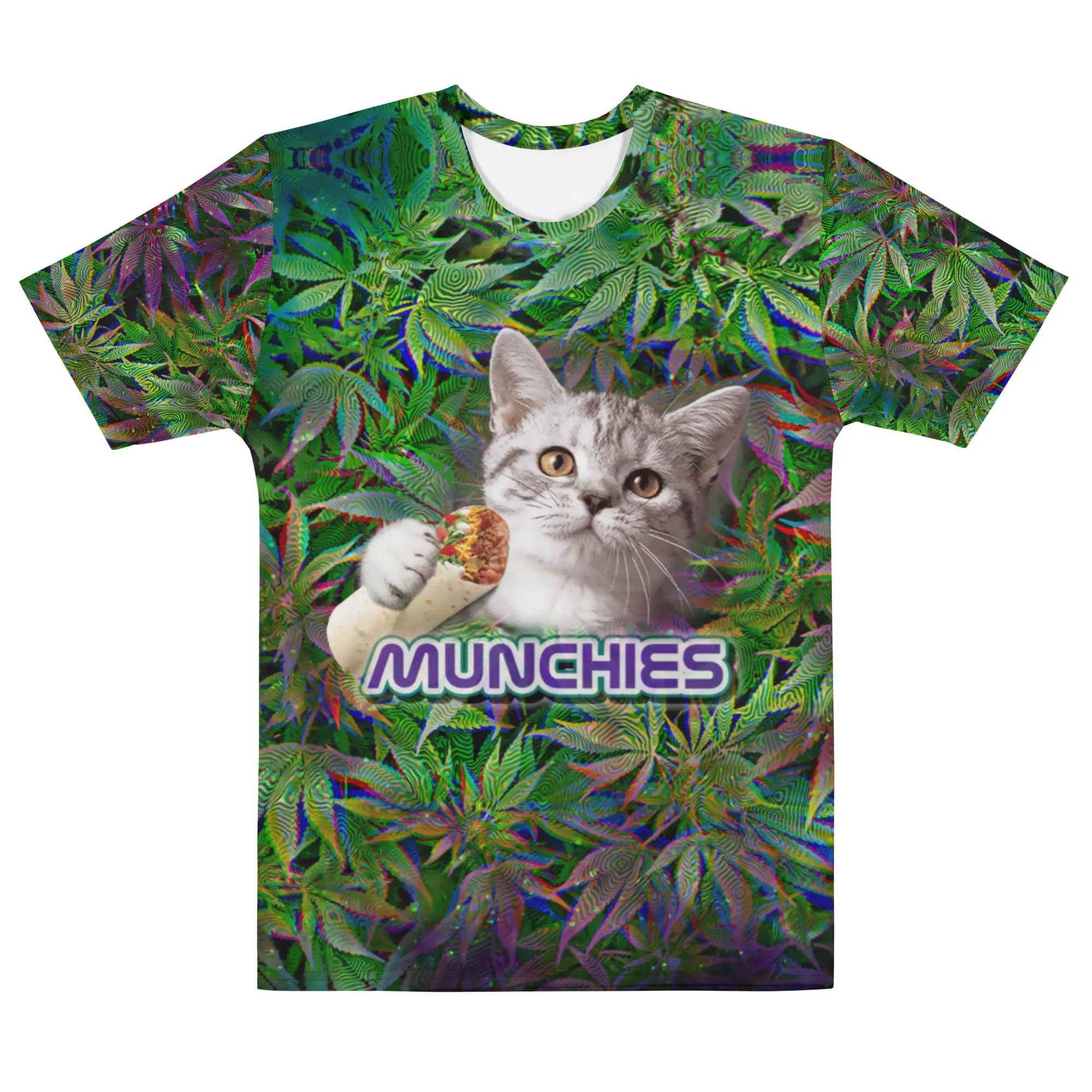 Munchies Cat All Over Print T-Shirt