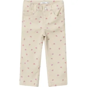 Name It Summer Sand Rose Straight Twill Pants