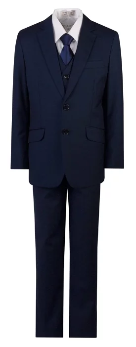 Navy Blue Slim Fit Religious Suit Neck Tie Toddlers Boys and Youth Sizes