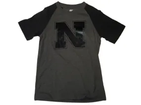 Nebraska Cornhuskers Colosseum Charcoal Gray Black SS Crew Neck T-Shirt (S)