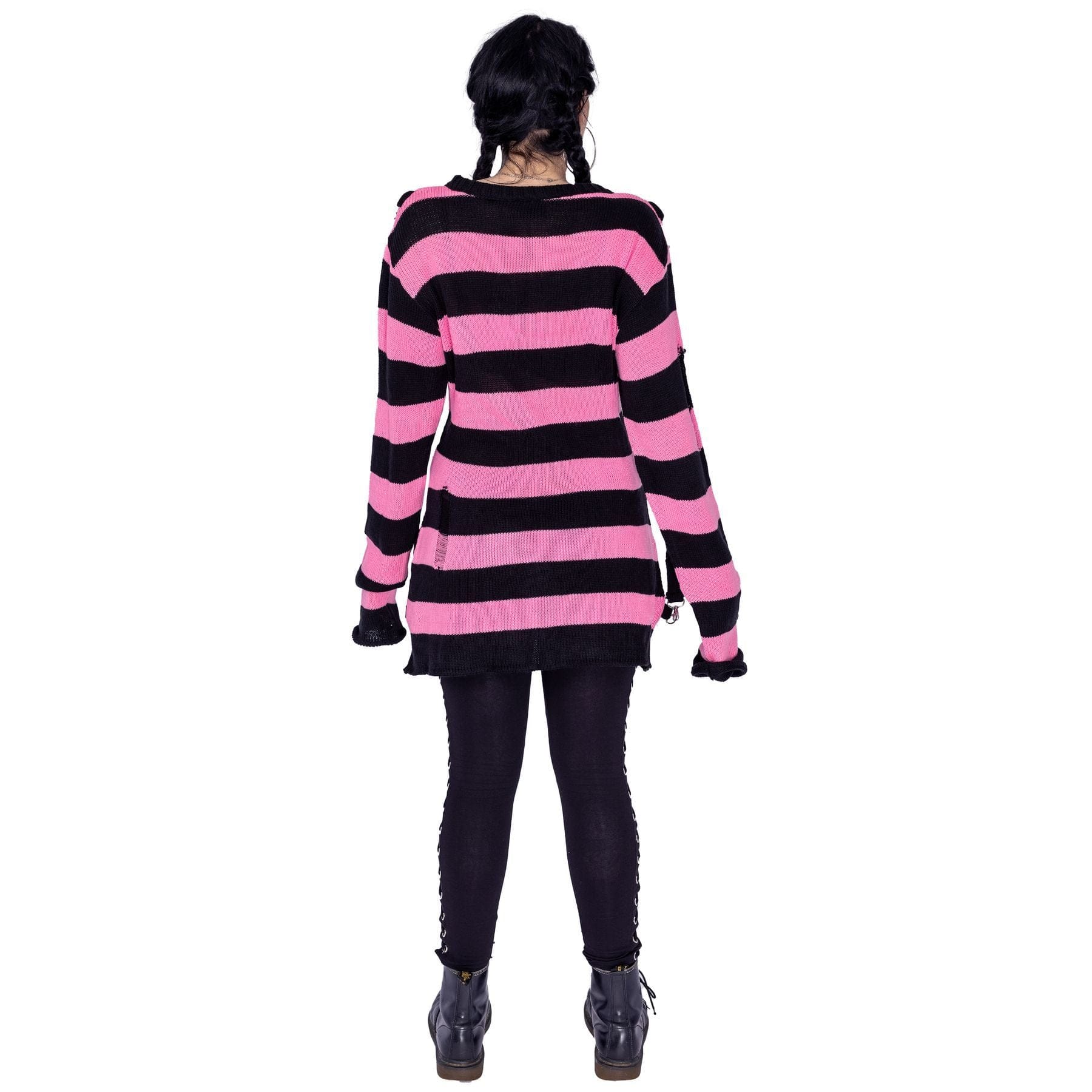 ORIANA JUMPER - BLACK/PINK