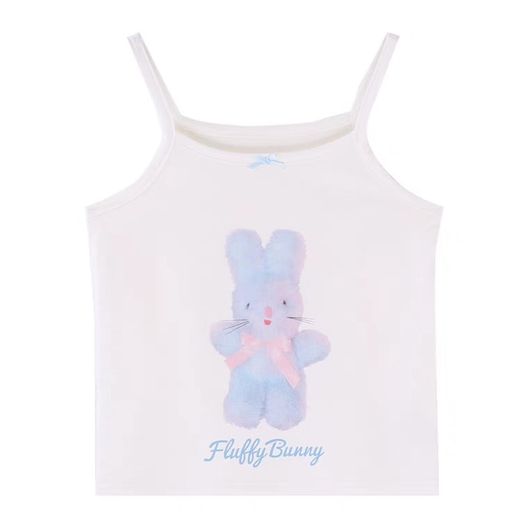 Petit girl fluffy bunny camisole