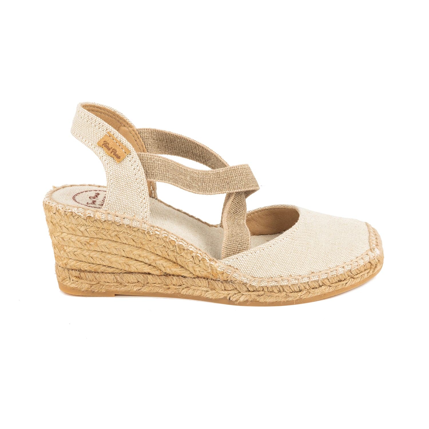 Plain Canvas Wedge Espadrille for Women - Saba-V