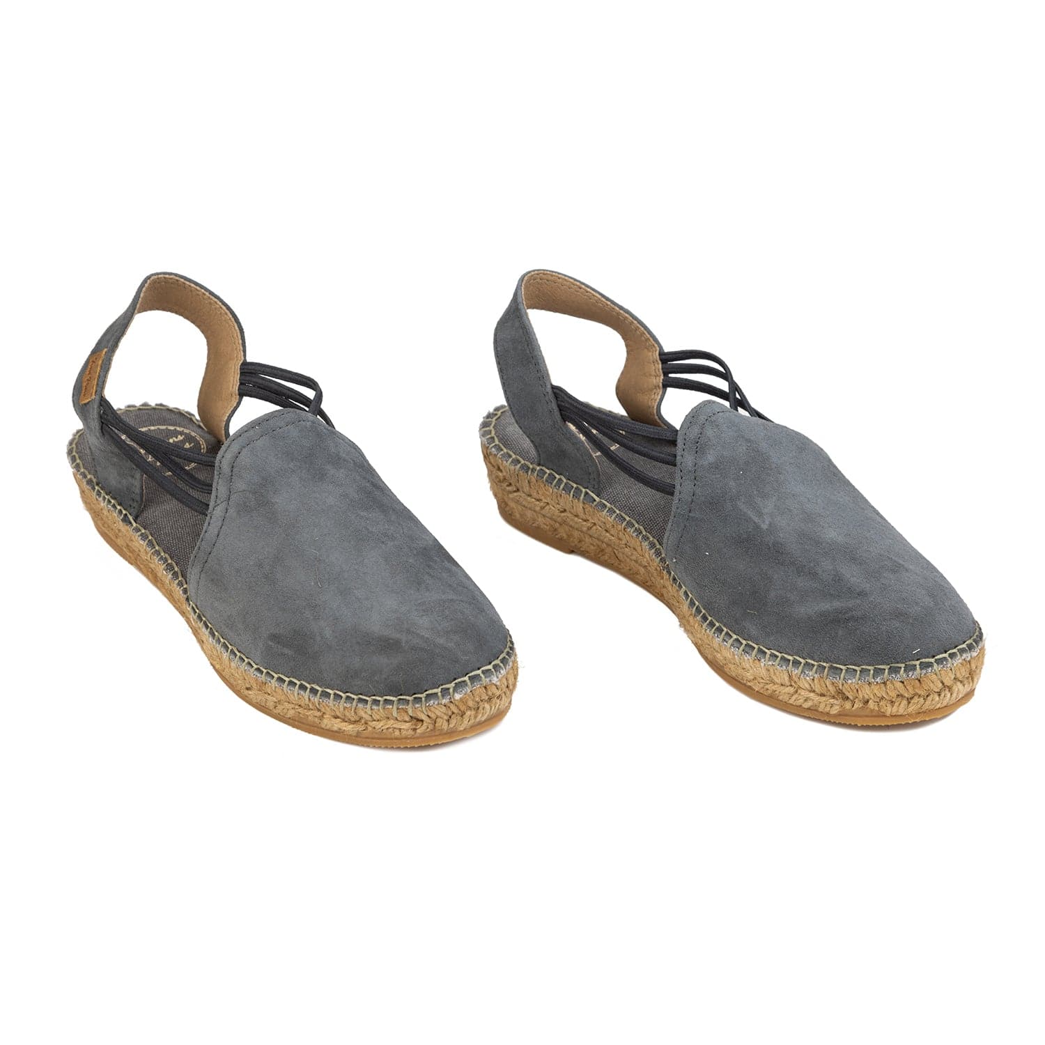 Plain Suede Leather Wedge Espadrille for Women - Nuria