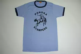 Ponoka Stampede Vintage Harvey Woods 80's Alberta Canada Rodeo Ringer T-Shirt