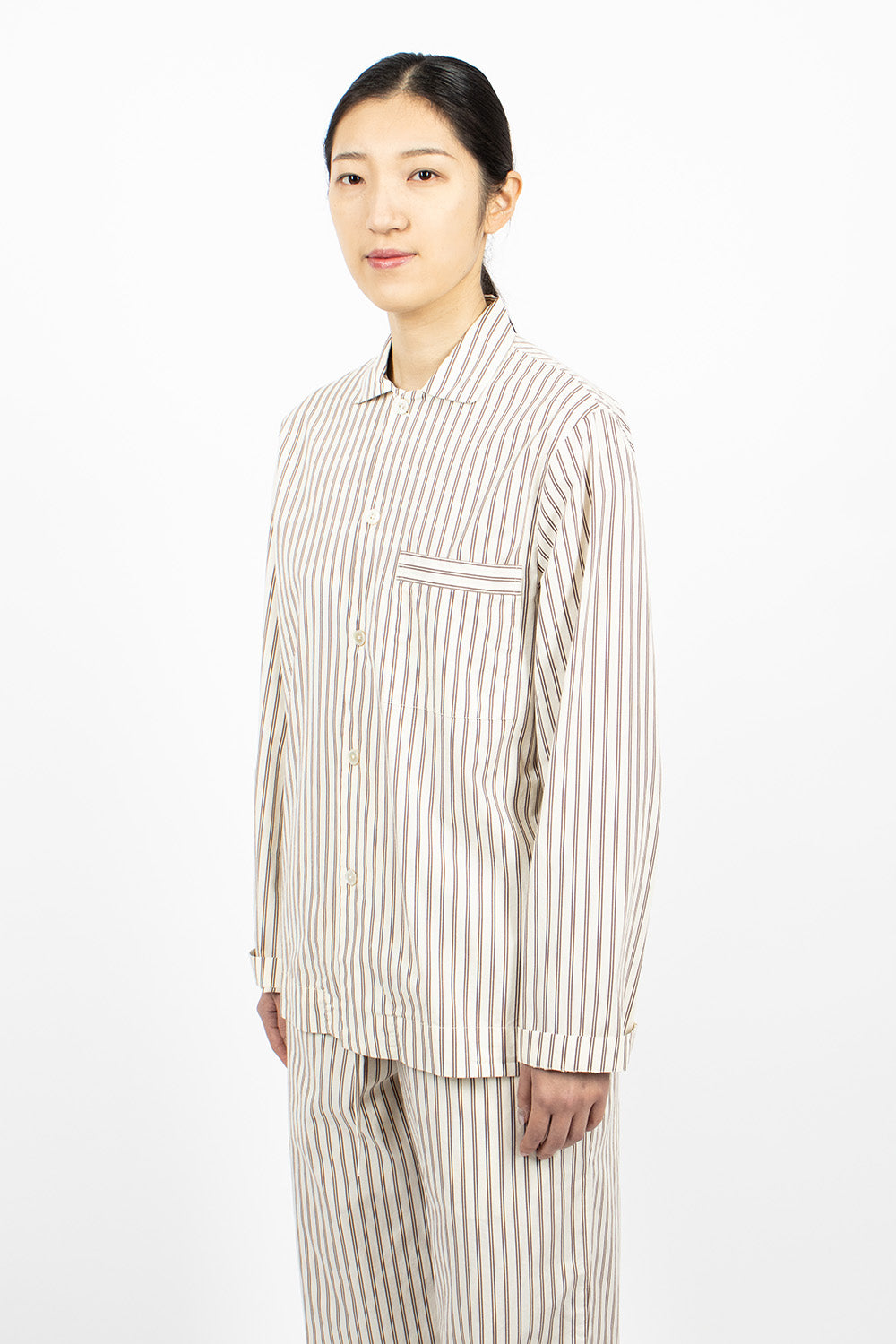 Poplin Pyjama Shirt Hopper Stripes