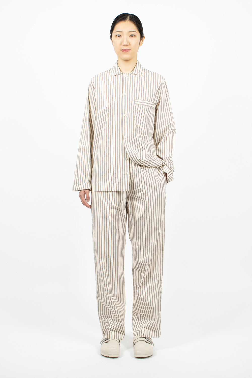 Poplin Pyjama Shirt Hopper Stripes