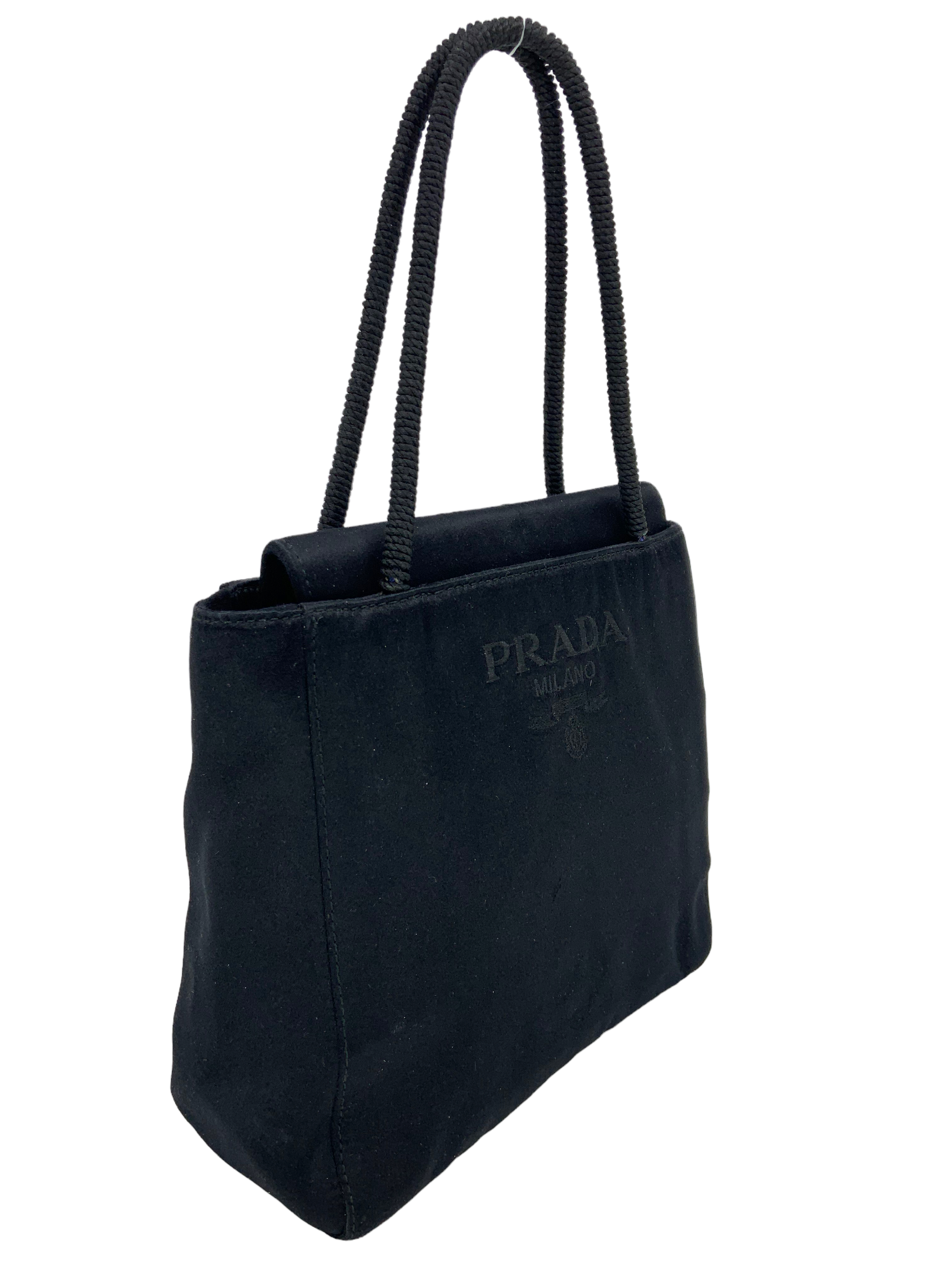 PRADA Vintage Satin Small Tote Bag