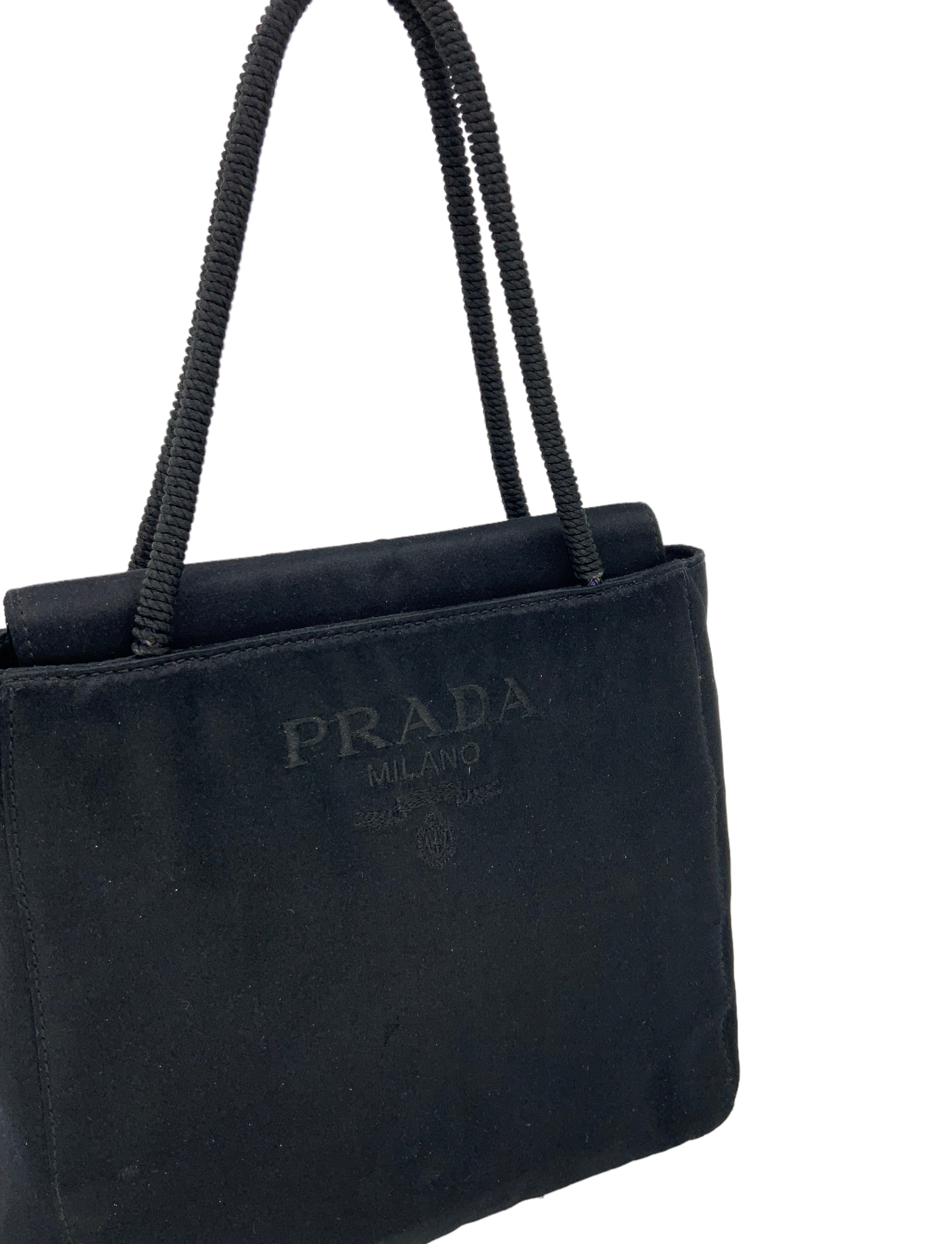 PRADA Vintage Satin Small Tote Bag