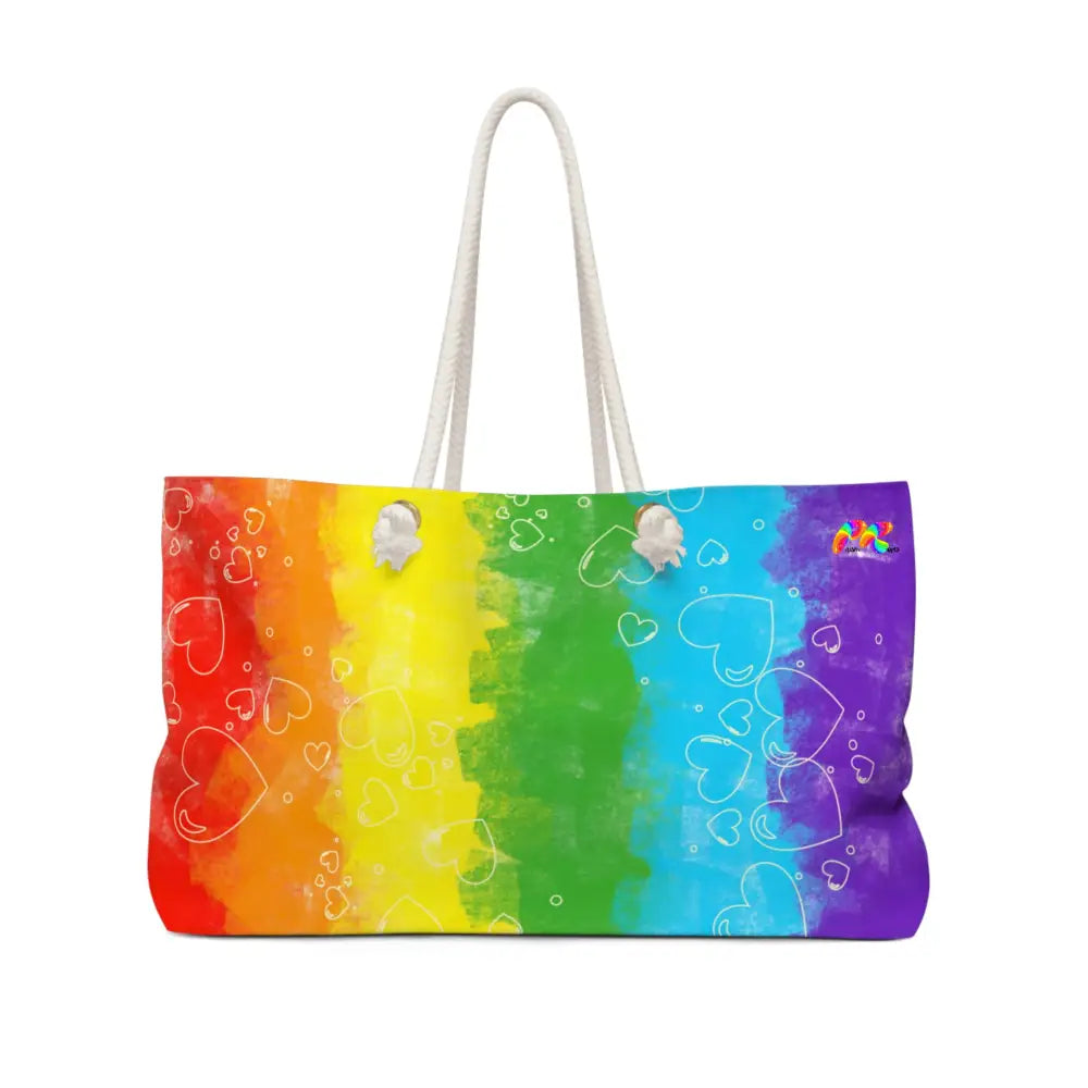 Pride Hearts Weekender Bag