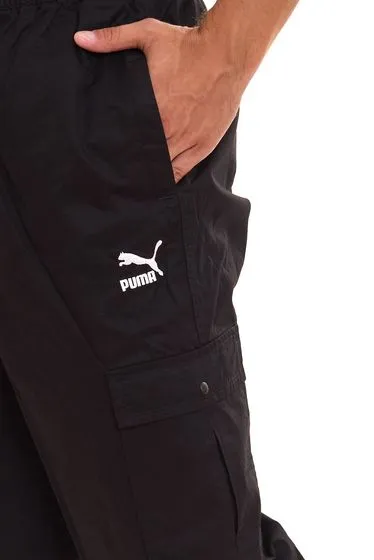 Puma Men's Classics Cotton Twill Jogging Pants Sustainable Sports Pants with Pockets 599805 01 Black