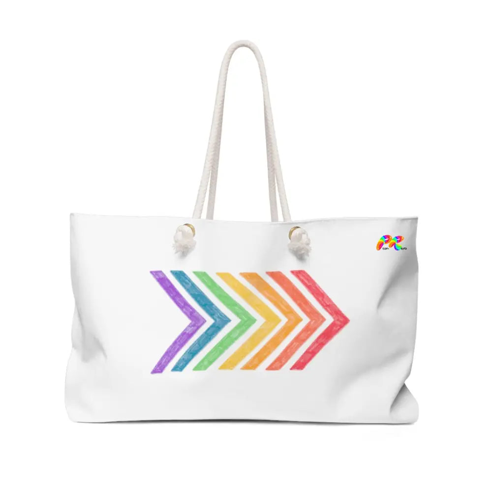 Rainbow Arrows Weekender Bag