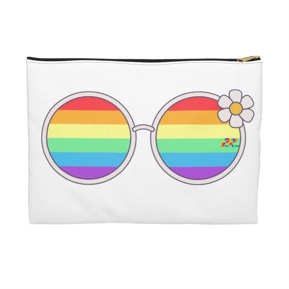 Rainbow Sunglasses with Daisy, Accessory Pouch