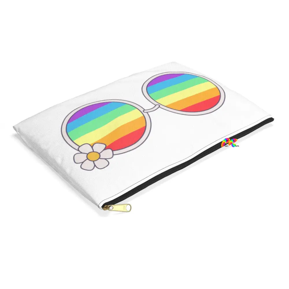 Rainbow Sunglasses with Daisy, Accessory Pouch