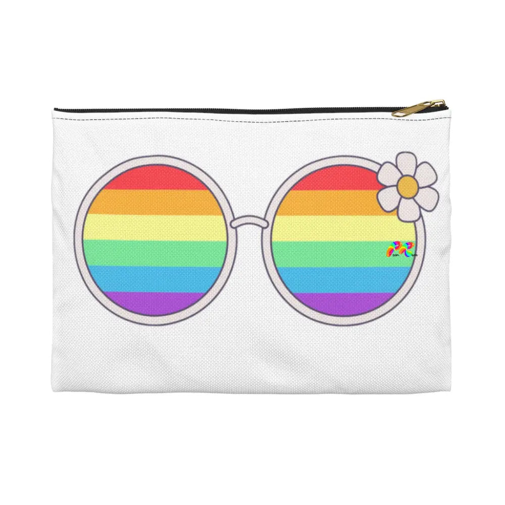 Rainbow Sunglasses with Daisy, Accessory Pouch