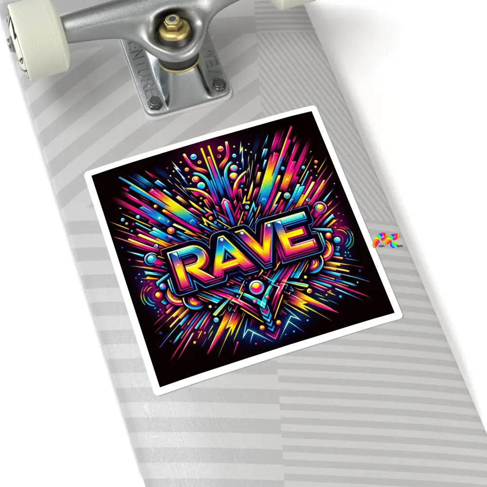 Rave Square Stickers