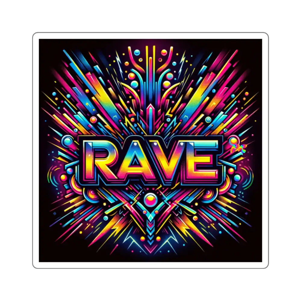 Rave Square Stickers