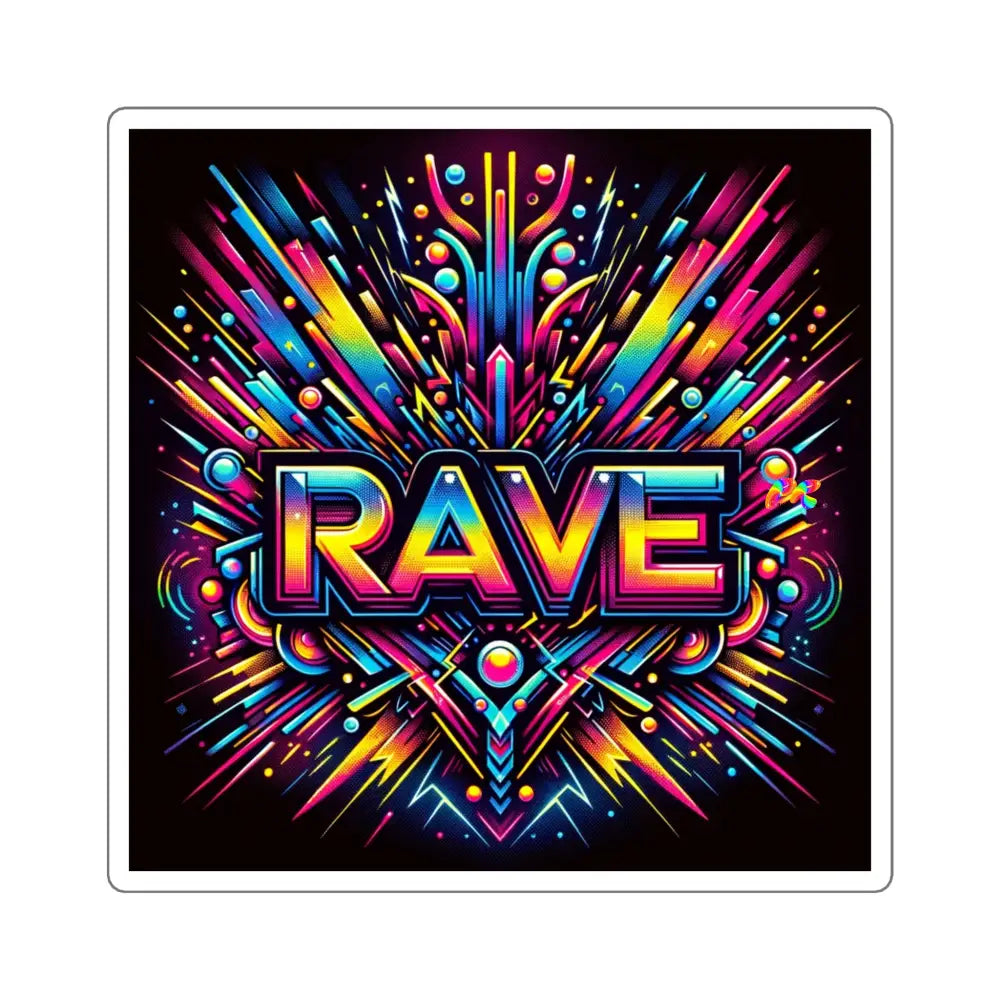 Rave Square Stickers