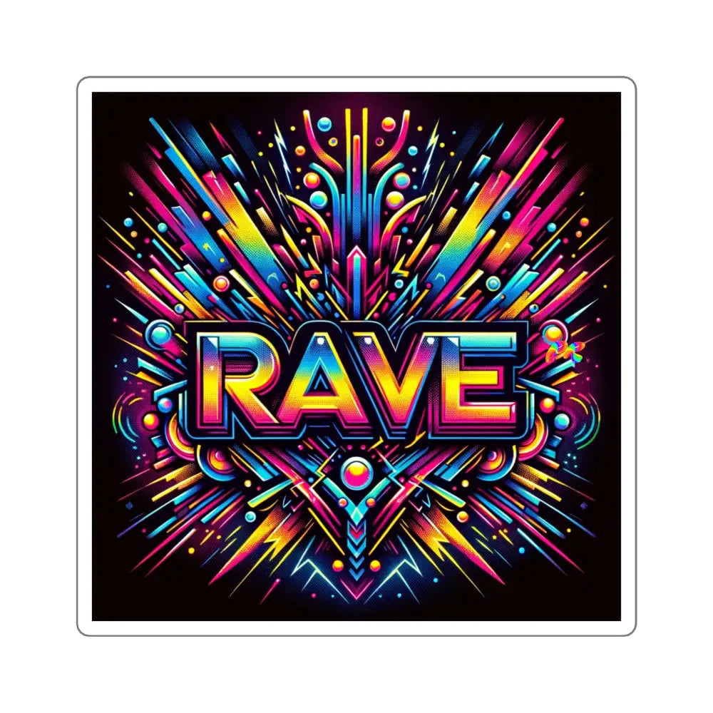 Rave Square Stickers