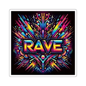 Rave Square Stickers