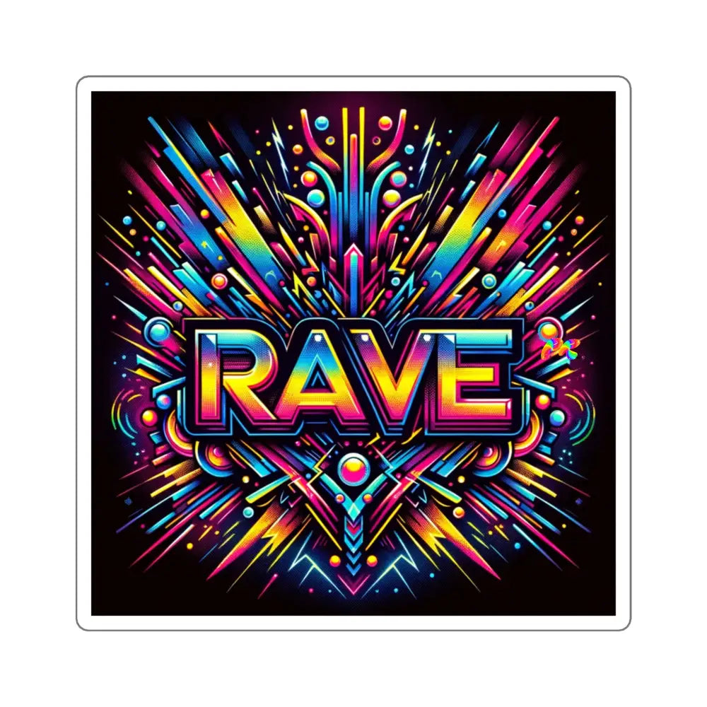 Rave Square Stickers