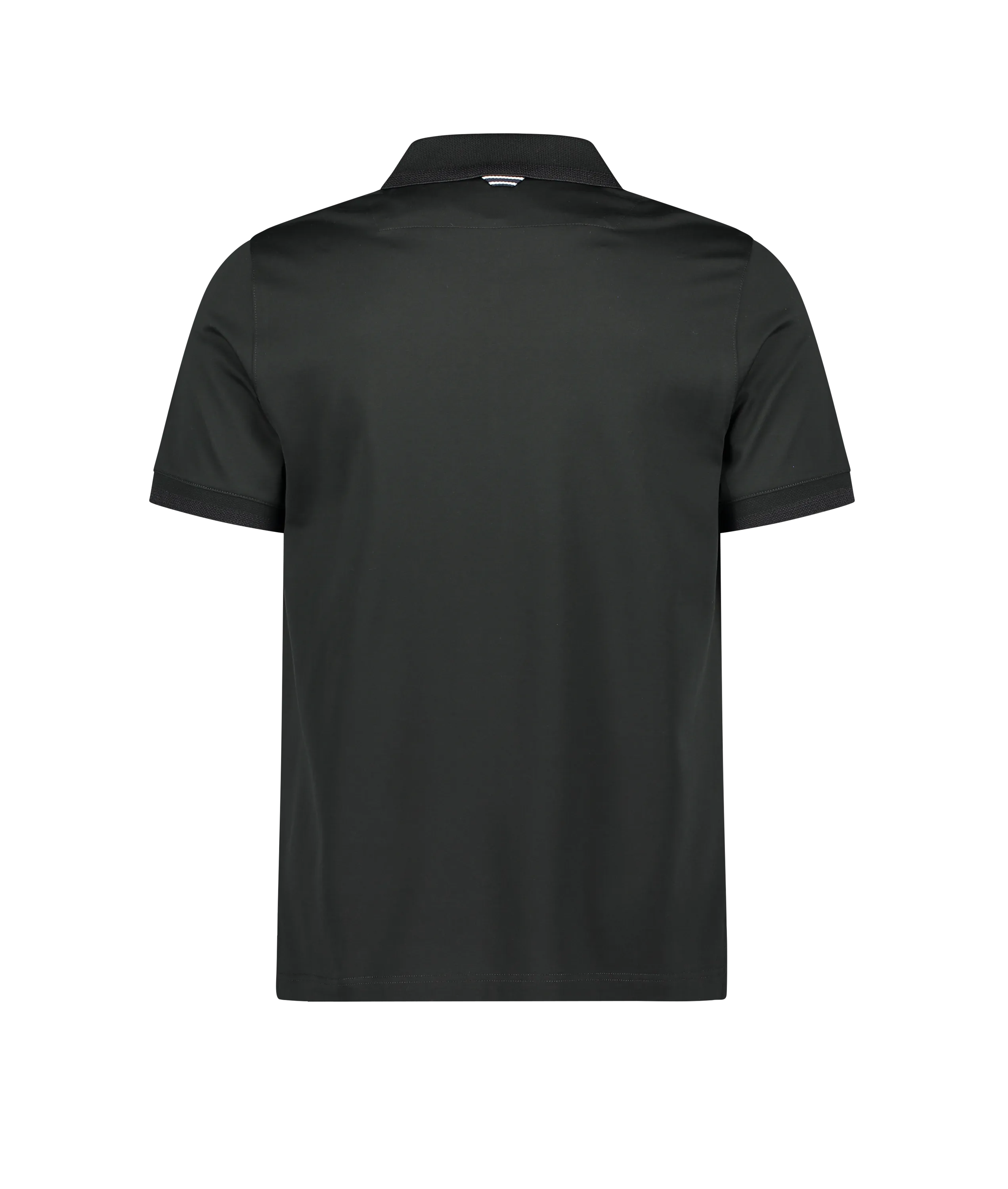 Regal Zip Neck Polo SS - Black