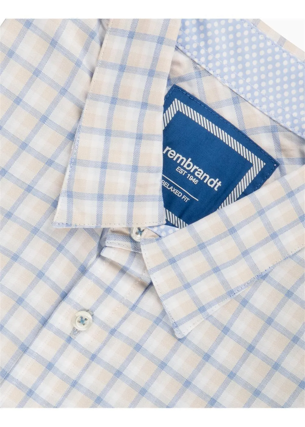 Rembrandt - Raglan Short Sleeved Shirt - Blue Check