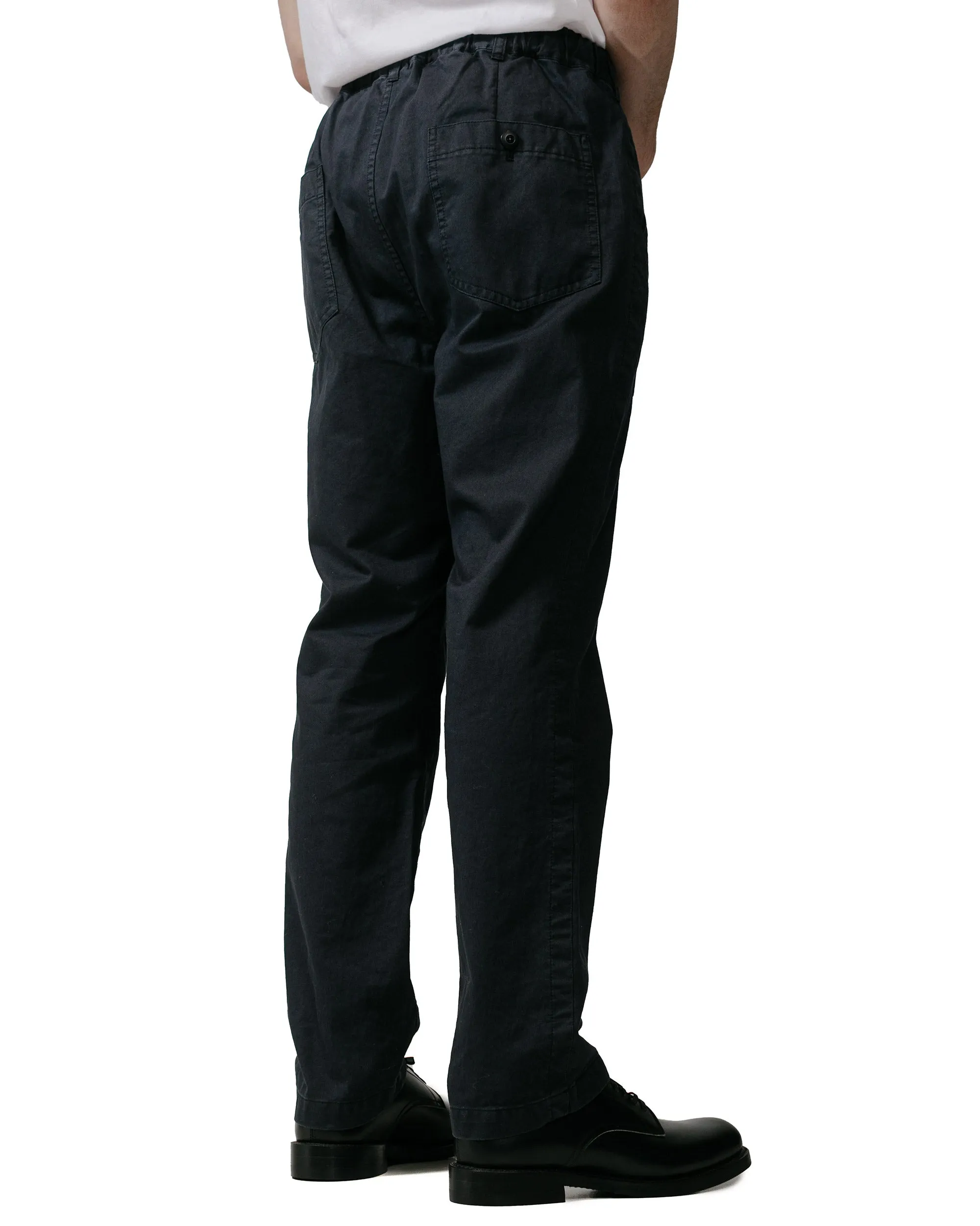 Sage de Cret Cotton Broken Twill Peg Top Baker Pants Black