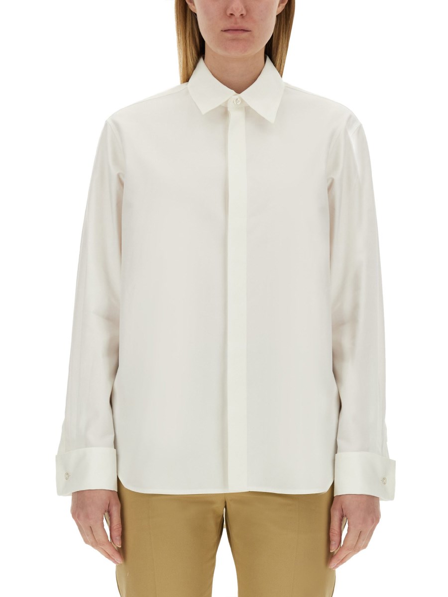 SAINT LAURENT    COTTON POPLIN BOYFRIEND SHIRT