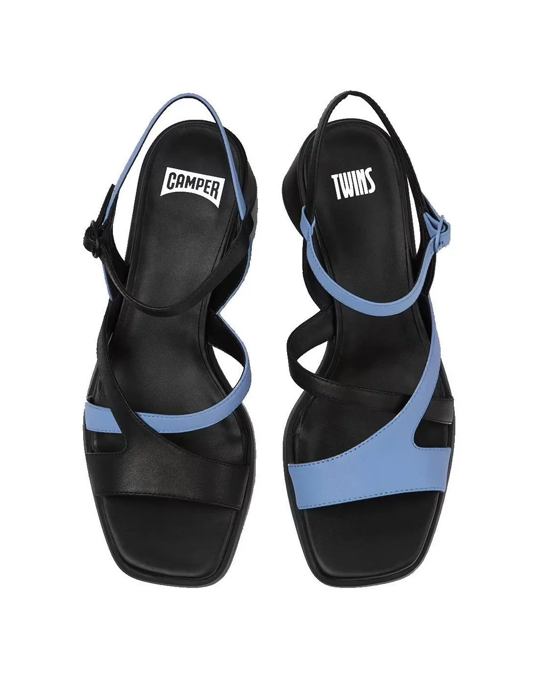 Sandali Camper donna Twins K201631 neri azzurri