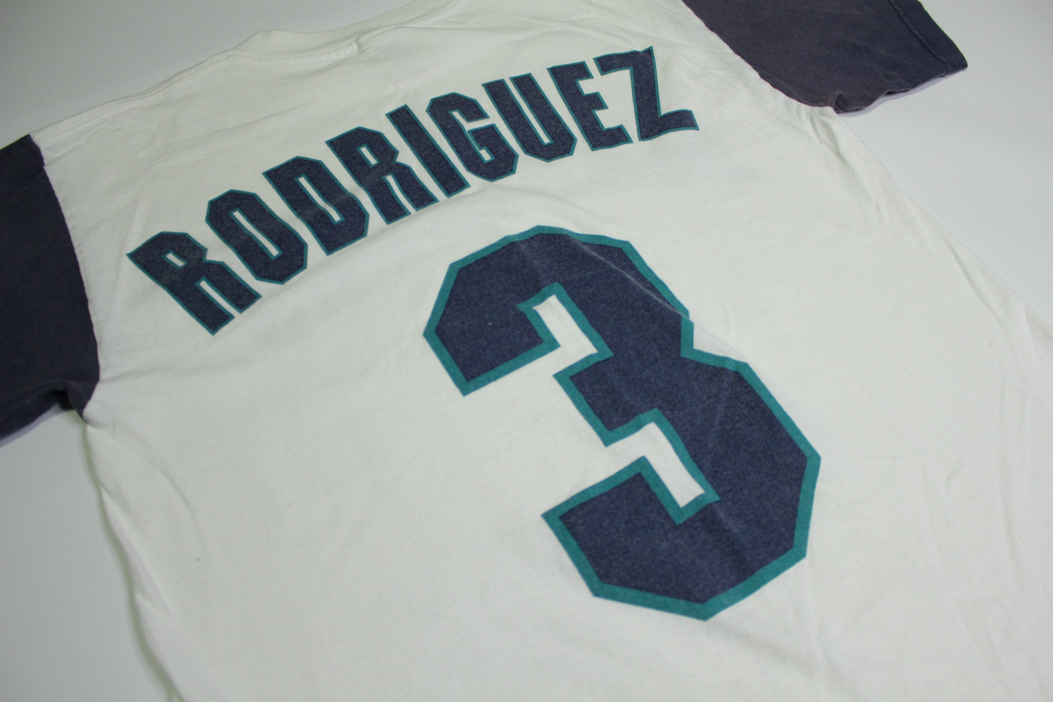 Seattle Mariners Alex Rodriguez Vintage 90's M's Baseball A-Rod #3 1997 T-Shirt