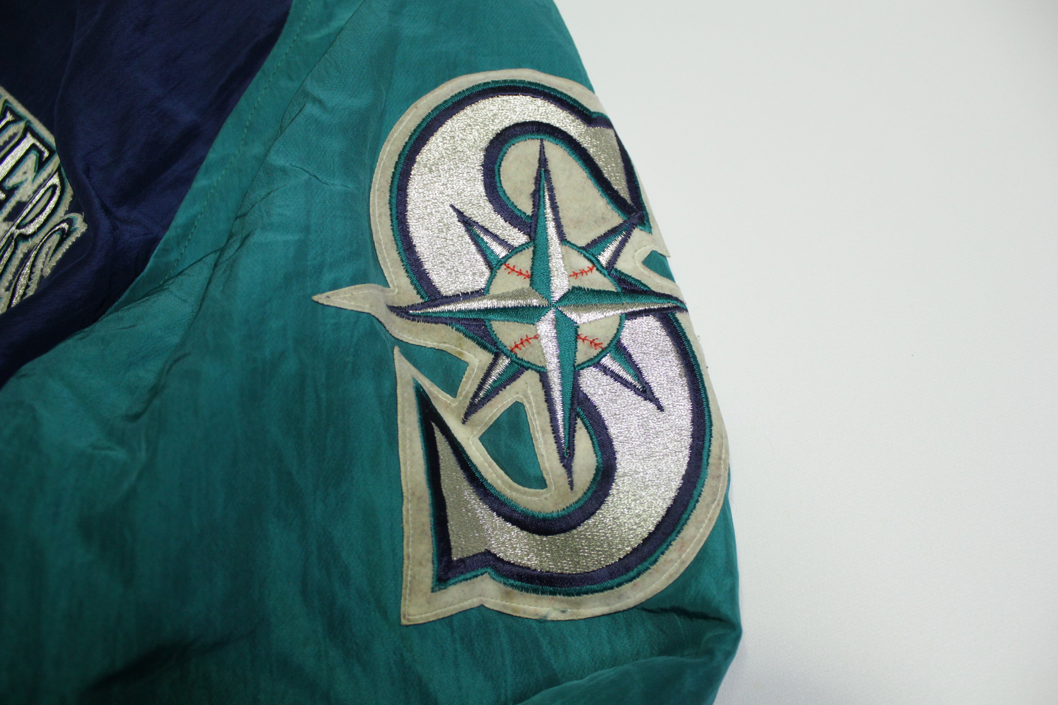 Seattle Mariners Vintage Diamond Collection Made in USA 90's Big Patch Starter Jacket