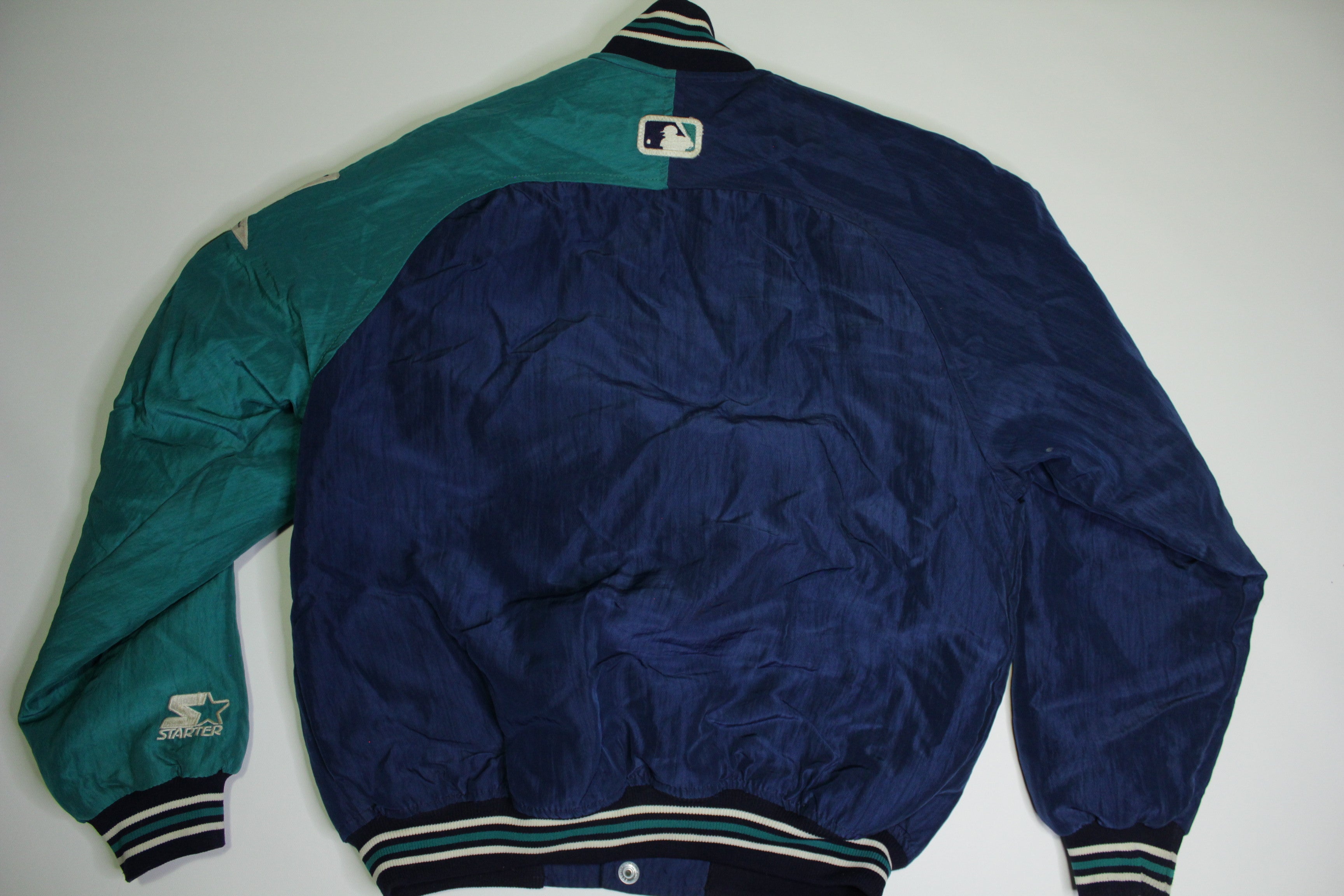 Seattle Mariners Vintage Diamond Collection Made in USA 90's Big Patch Starter Jacket