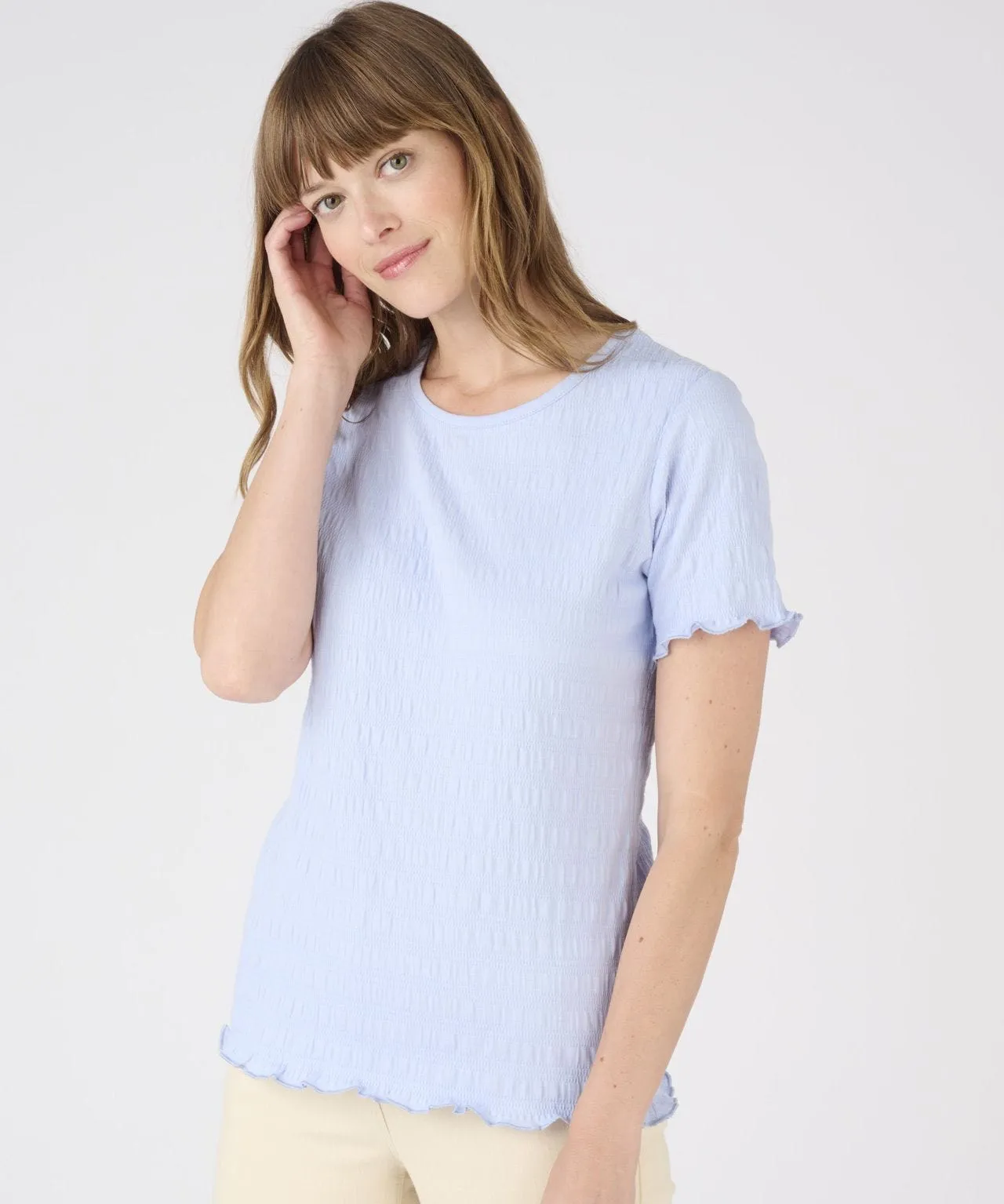 Short Sleeved Crinkle T-shirt