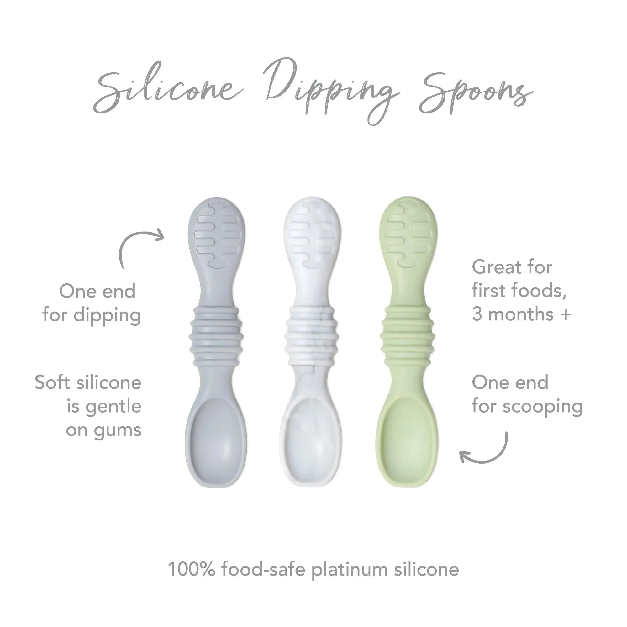 Silicone Dipping Spoons 3 Pack: Taffy