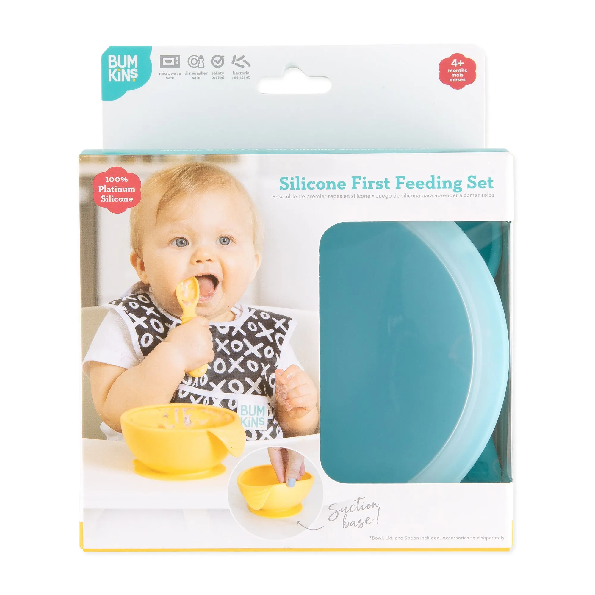 Silicone First Feeding Set: Blue