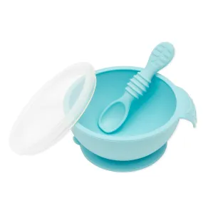 Silicone First Feeding Set: Blue