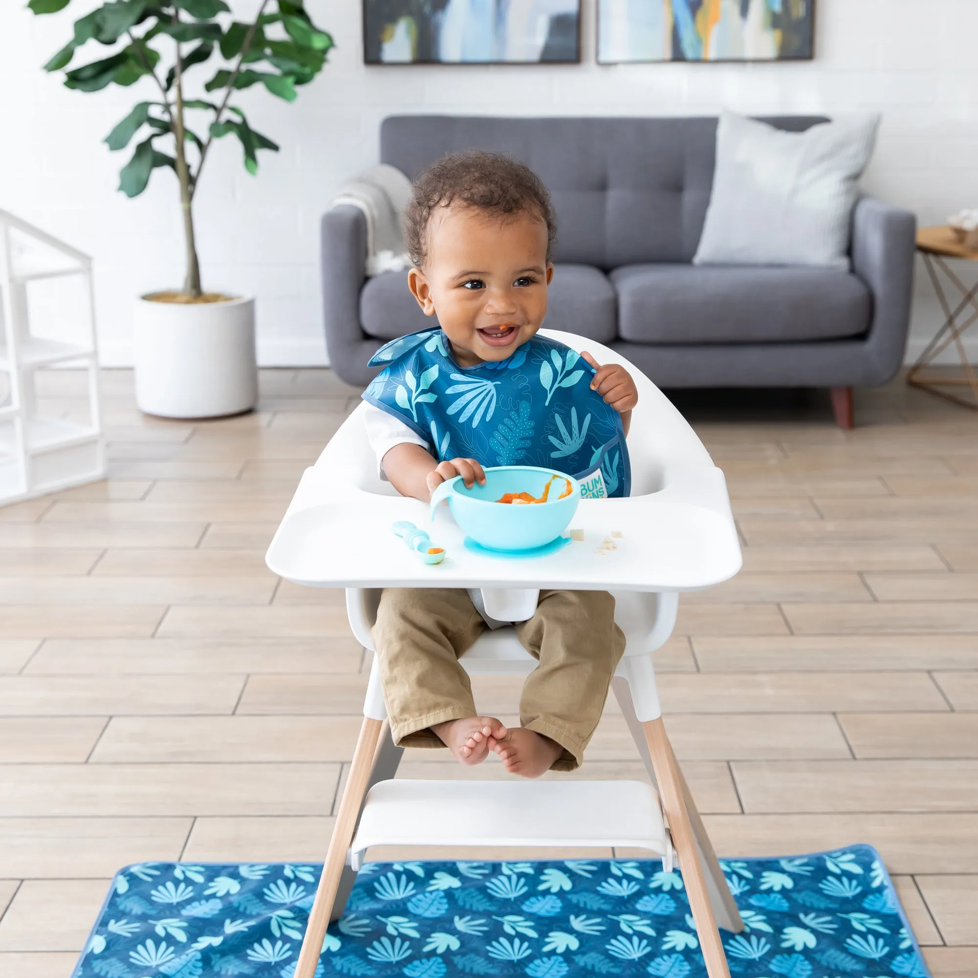 Silicone First Feeding Set: Blue