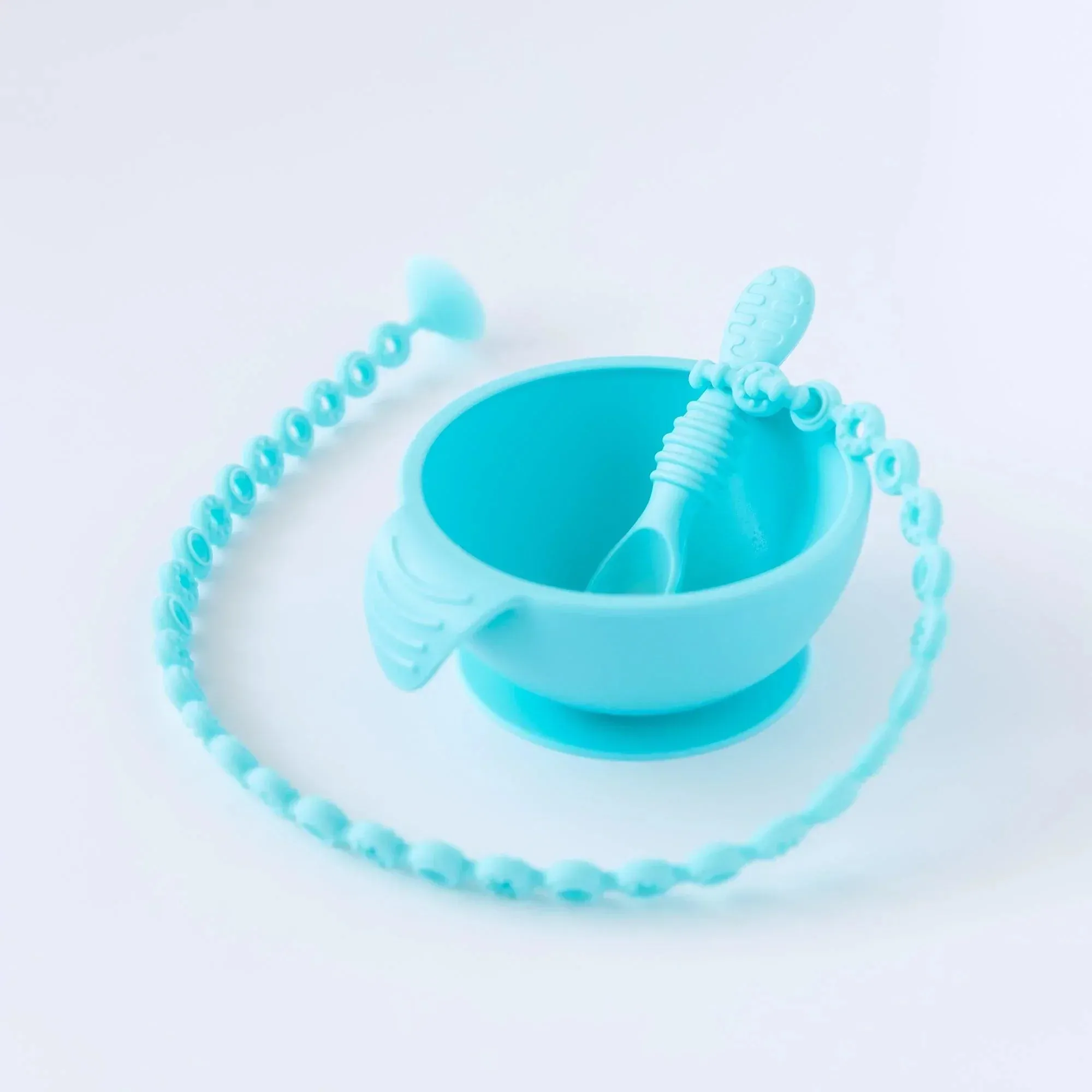 Silicone First Feeding Set: Blue