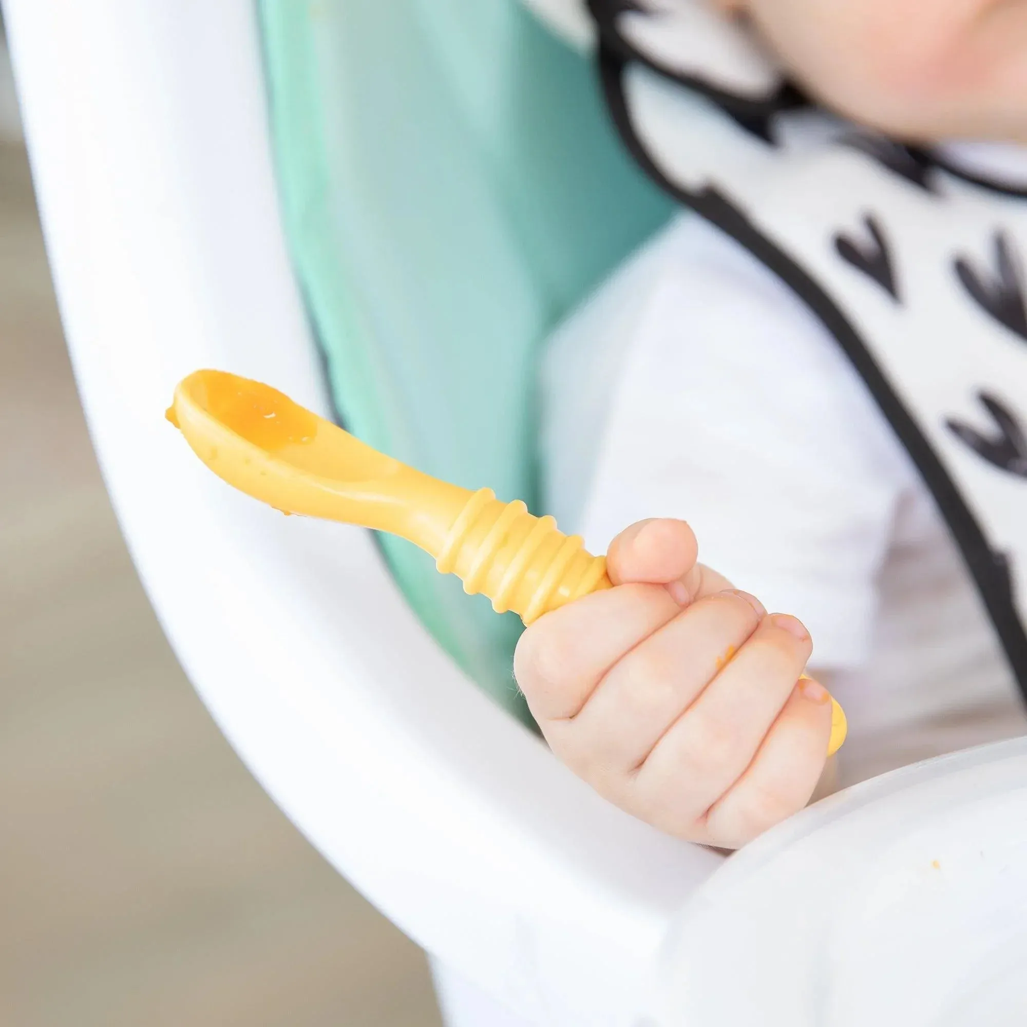 Silicone First Feeding Set: Tangerine