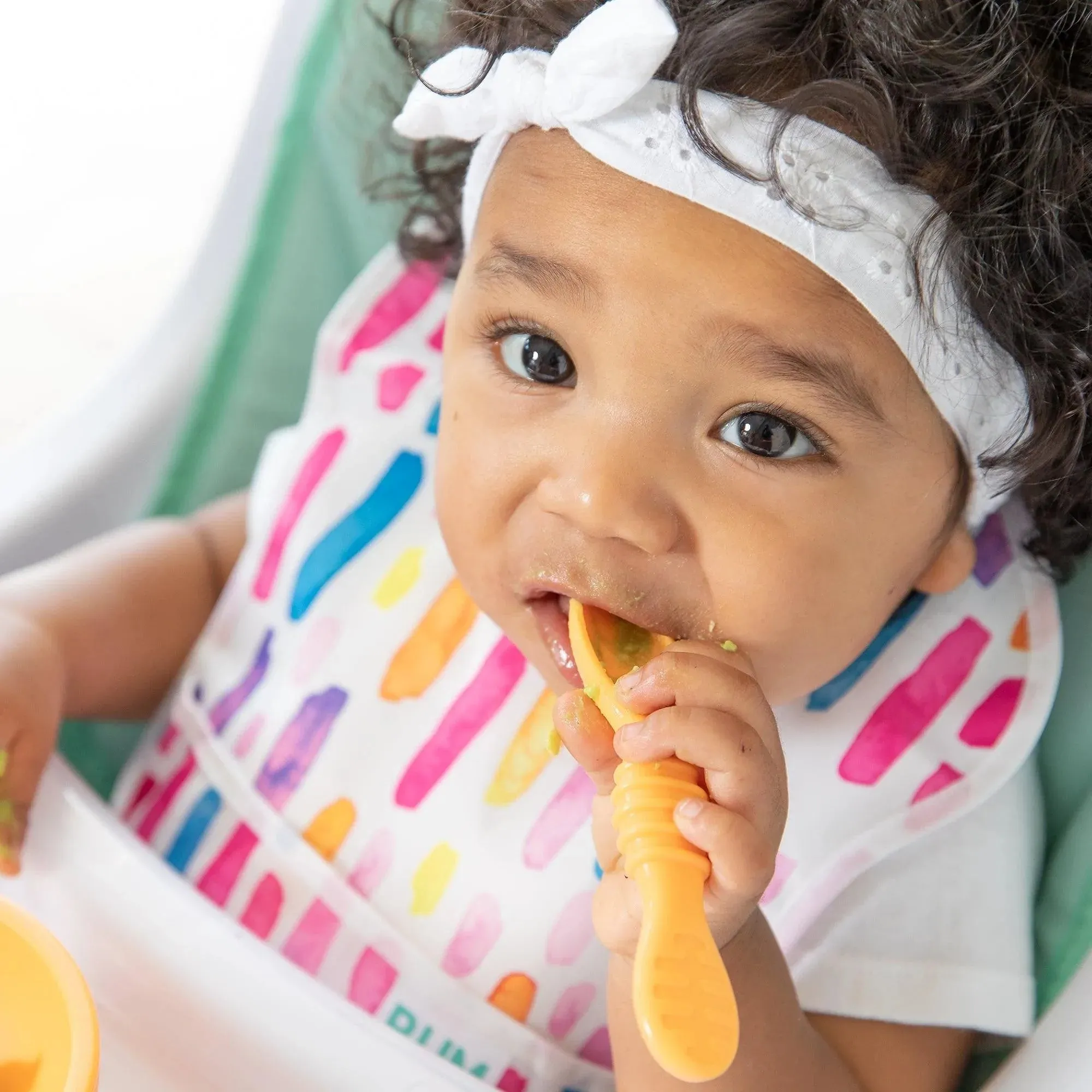 Silicone First Feeding Set: Tangerine