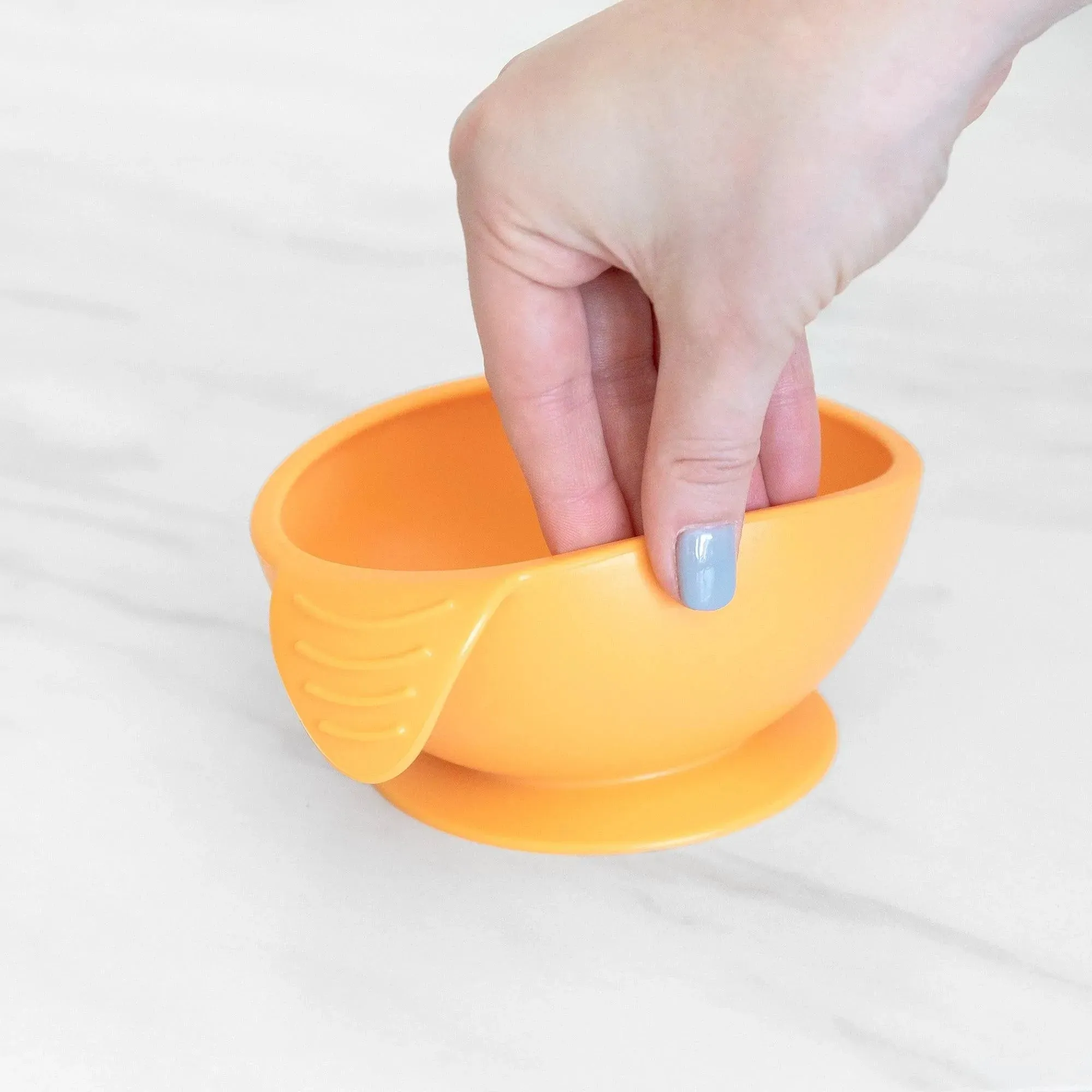 Silicone First Feeding Set: Tangerine