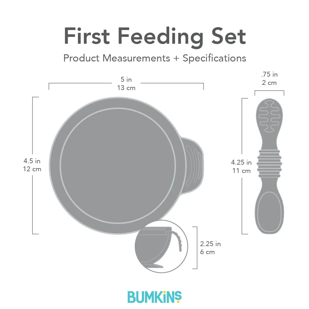 Silicone First Feeding Set: Tangerine