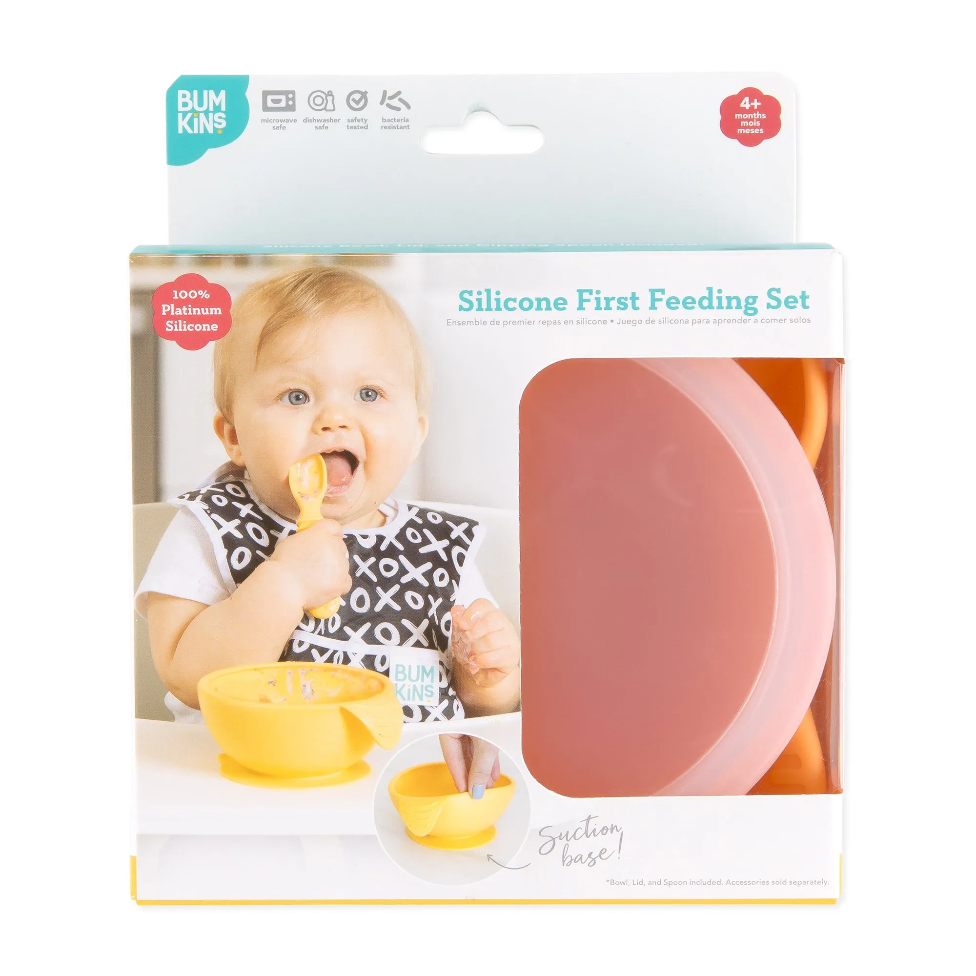 Silicone First Feeding Set: Tangerine