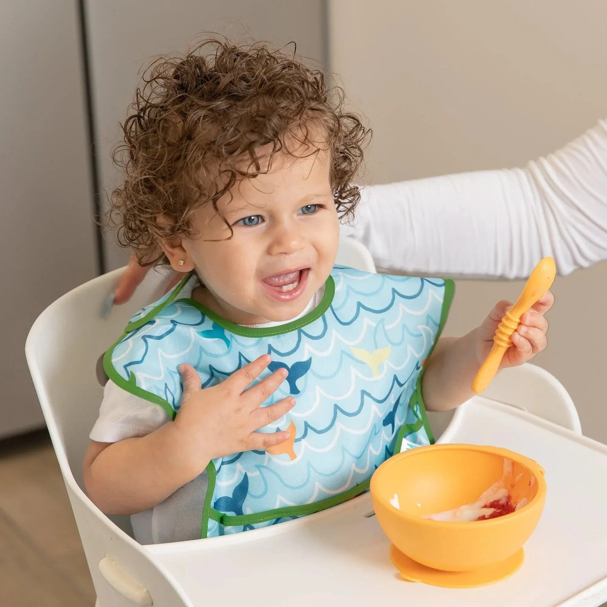 Silicone First Feeding Set: Tangerine